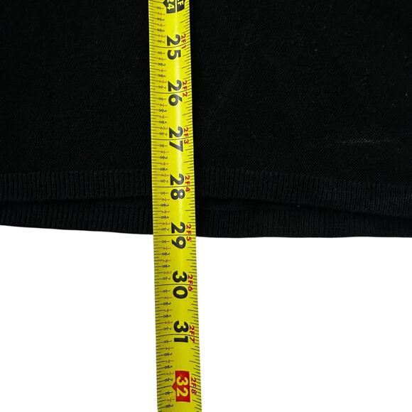 Vince Black Wool Blend V-neck Long Sleeves Shirt Women's Size Large | 5-8 - Picture 6 of 6